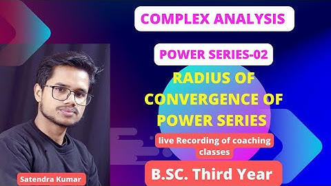 POWER SERIES -01 I COMPLEX ANALYSIS I BSC THIRD YEAR #bscmaths #engineeringmaths #complexanalysis
