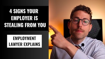 4 Tekenen Dat Uw Werkgever Van U Steelt