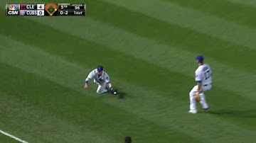 CLE@CHC: Coghlan dives to make a fantastic grab