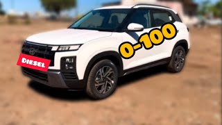 Hyundai Creta diesel automatic acceleration 👍 0-100 sec...Smooth refine👍