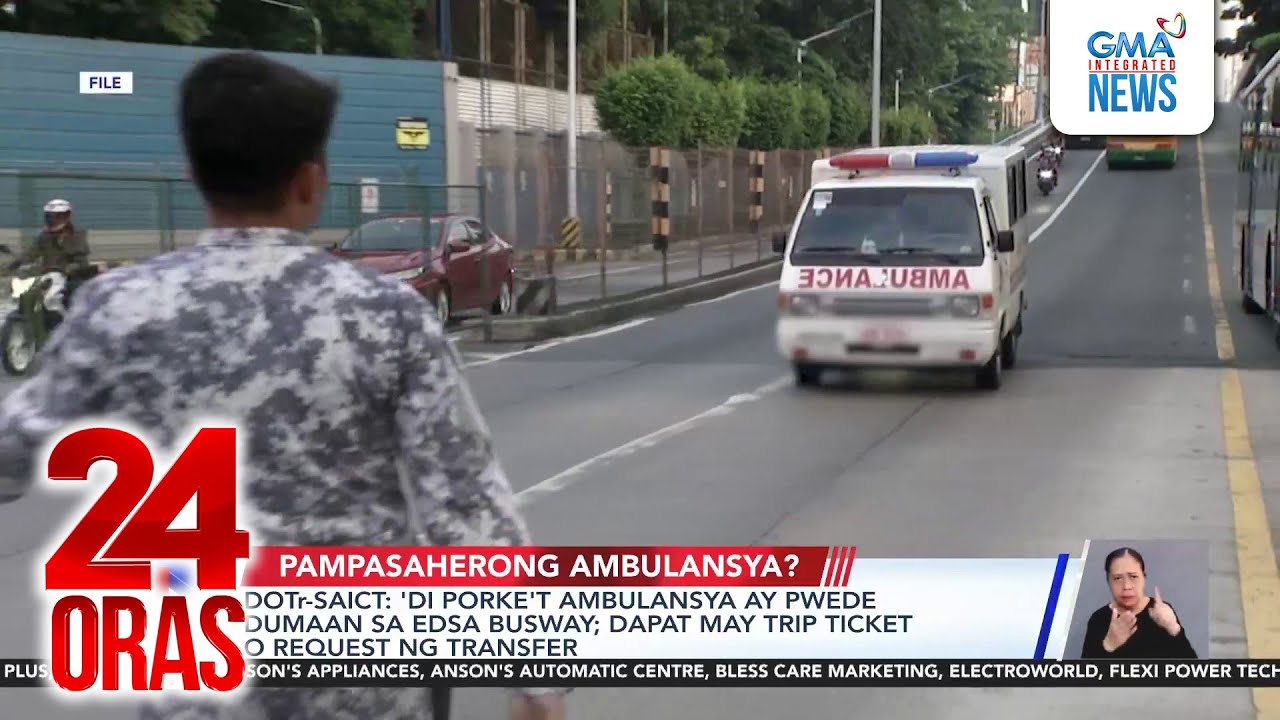 Ambulance used as shuttle service busted on busway | 24 Oras