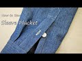 How to sew a Sleeve Placket of a Shirt