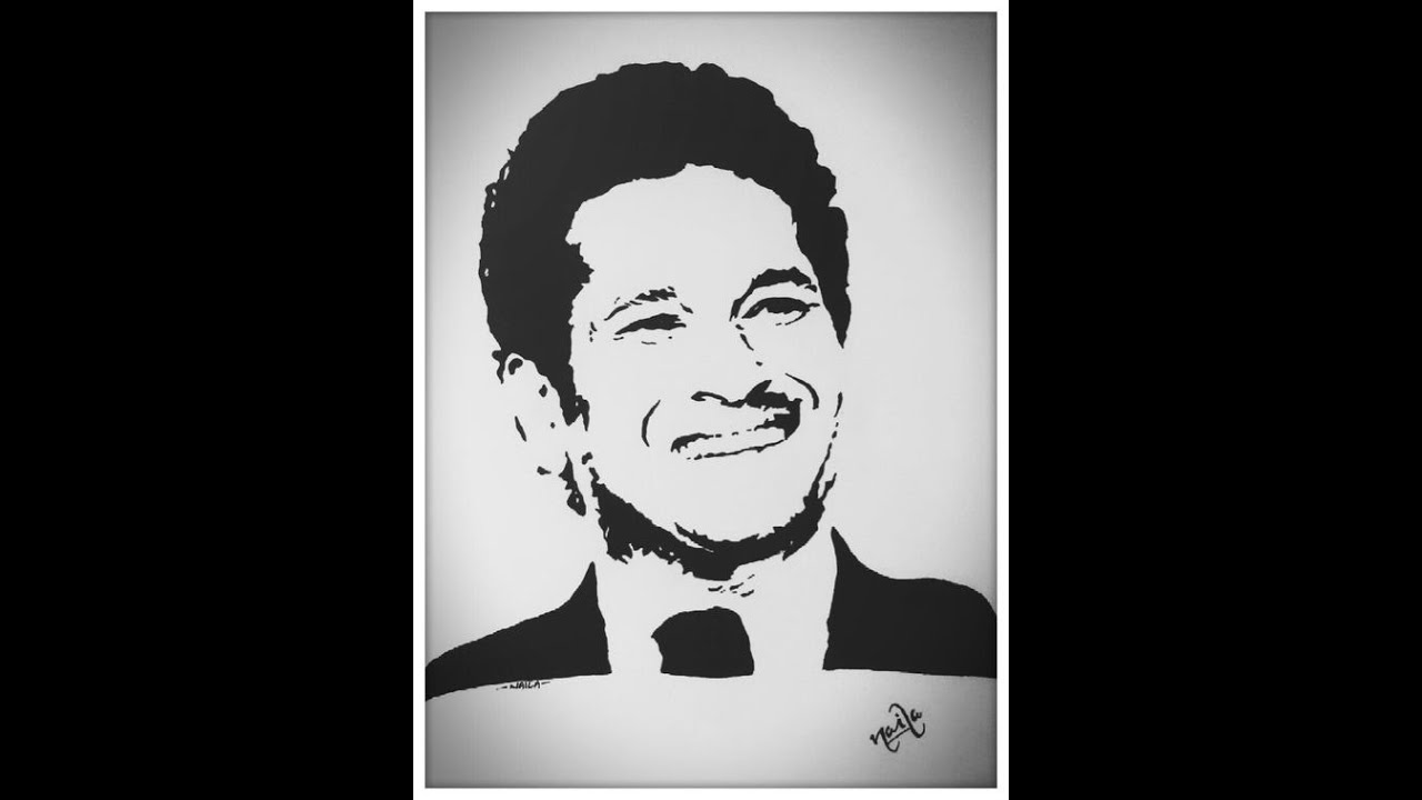 Portrait of Sachin Tendulkar- By Shaurya Kabra by Shaurya219 on DeviantArt