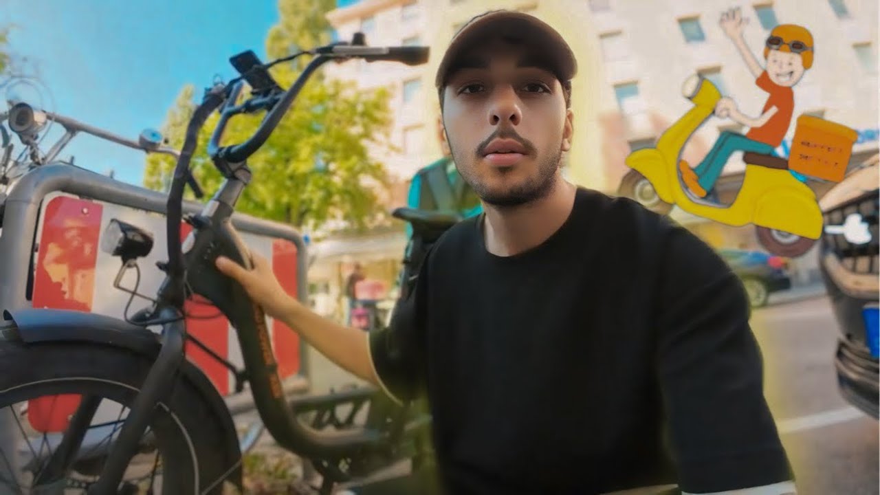 شتغلت عامل توصيل اكل في المانيا 😤🇩🇪 | بيوم واحد 100€ 😨 Delivery