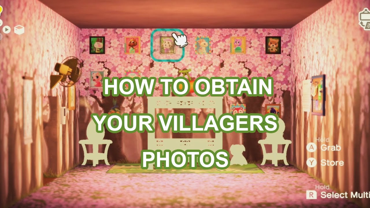 ACNH How To Obtain Your Villagers Photos (Tips) YouTube