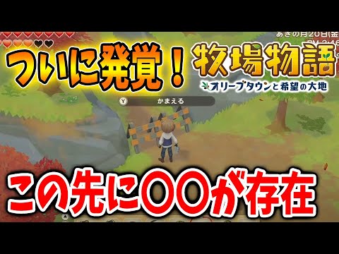 【牧場物語】ついに行き止まりの先に行く方法＆何があるか判明！まさかこの方法で行けるとは思わなかったんだけど【攻略/オリーブタウンと希望の大地/アプデ/アップデート】