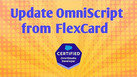 Update OmniScript from FlexCard | OmniStudio tutorial | Salesforce V
