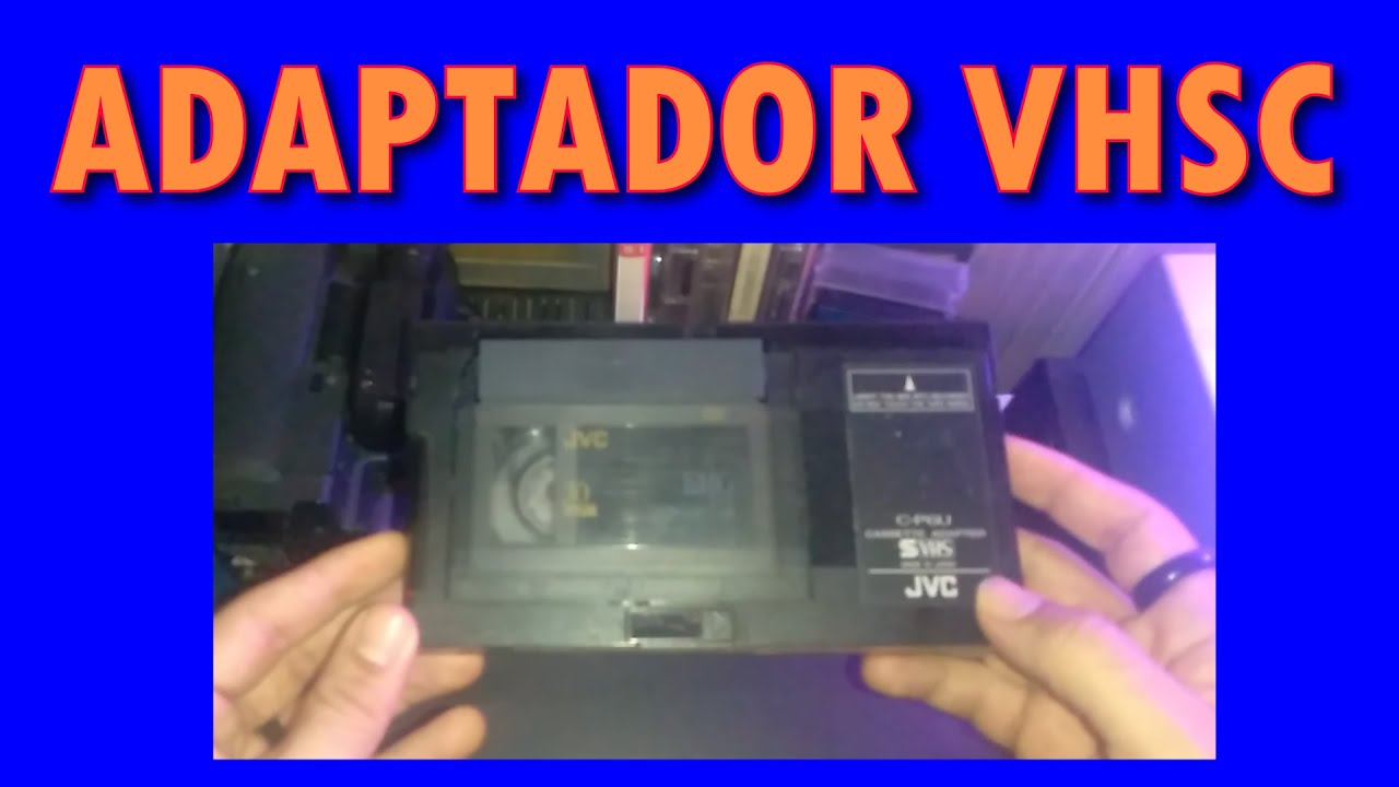 Adaptador Casete Videocámara Vhs-C a , Hacia Vídeo VHS K7 Compacto