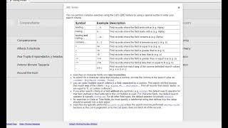 Defining QBE for a List