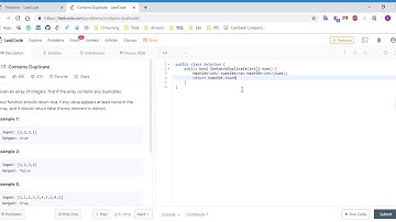 (C#)LeetCode 217  Contains Duplicate