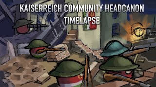 Hoi4 Kaiserreich Timelapse - Community Headcanon Run #1