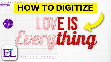 How to DIGITIZE Text for Machine Embroidery