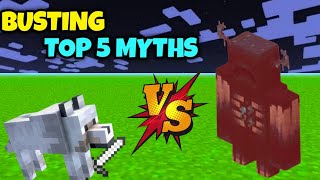 BUSTING TOP 5 MINECRAFT MYTHS....