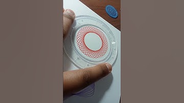 How Many Rotations Did The Pen Make In Total ?? Drawing Beautiful Spirograph Design With Pen #shorts
