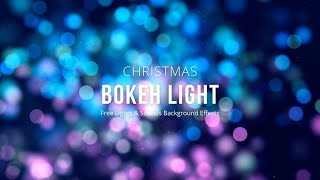 Purple Blue Light Bokeh Free Background Effect