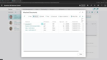 Business Central short:Display the page count on Attached Documents and Doc. Attachment List Factbox