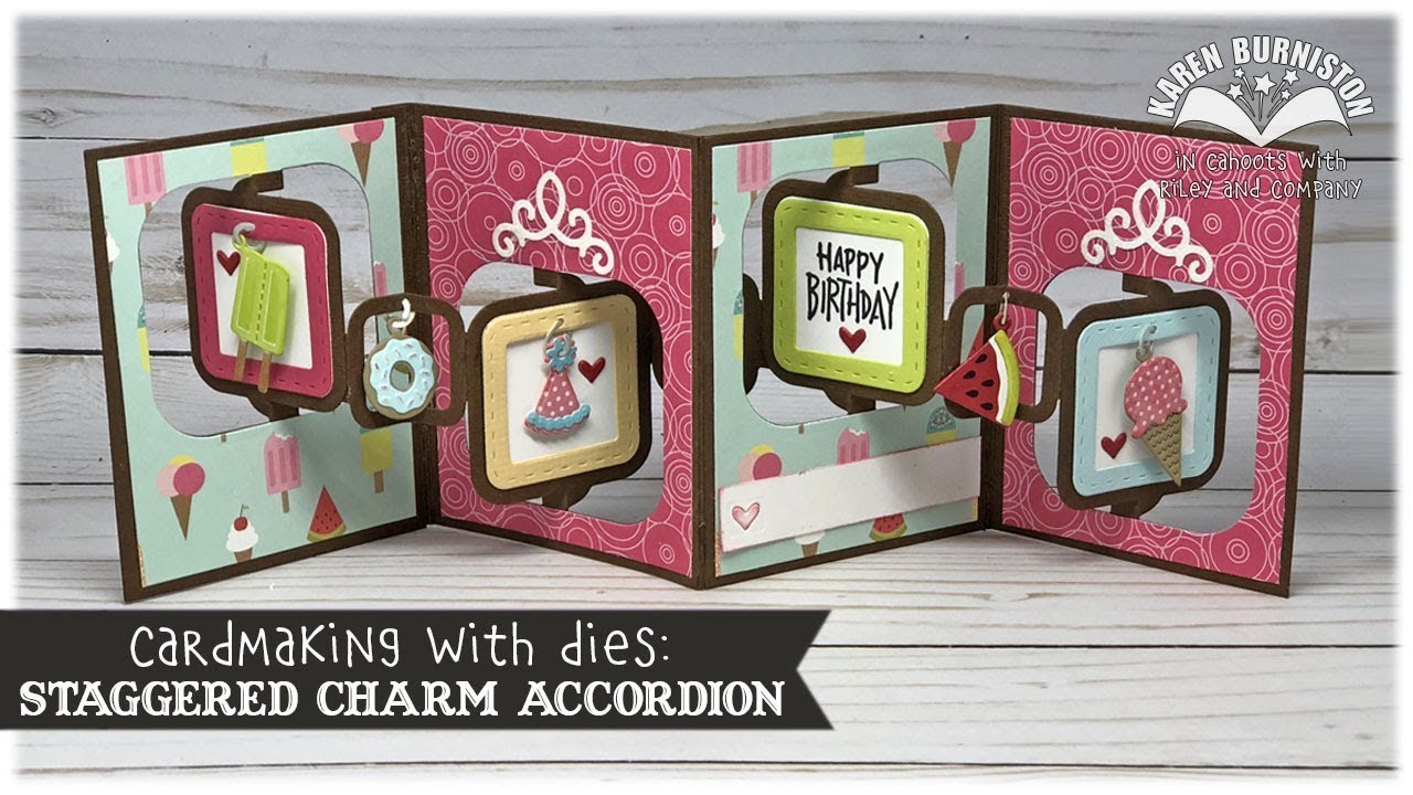 KB Riley Karen Burniston Cutting Die Set ~ BIRTHDAY CHARMS ~ Card Making ~1004