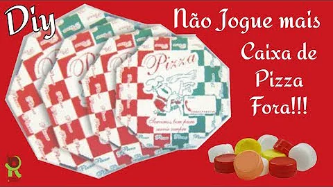 Como fazer uma arte com uma caixa de pizza?