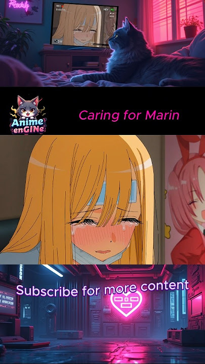 Caring for Marin #anime #shorts
