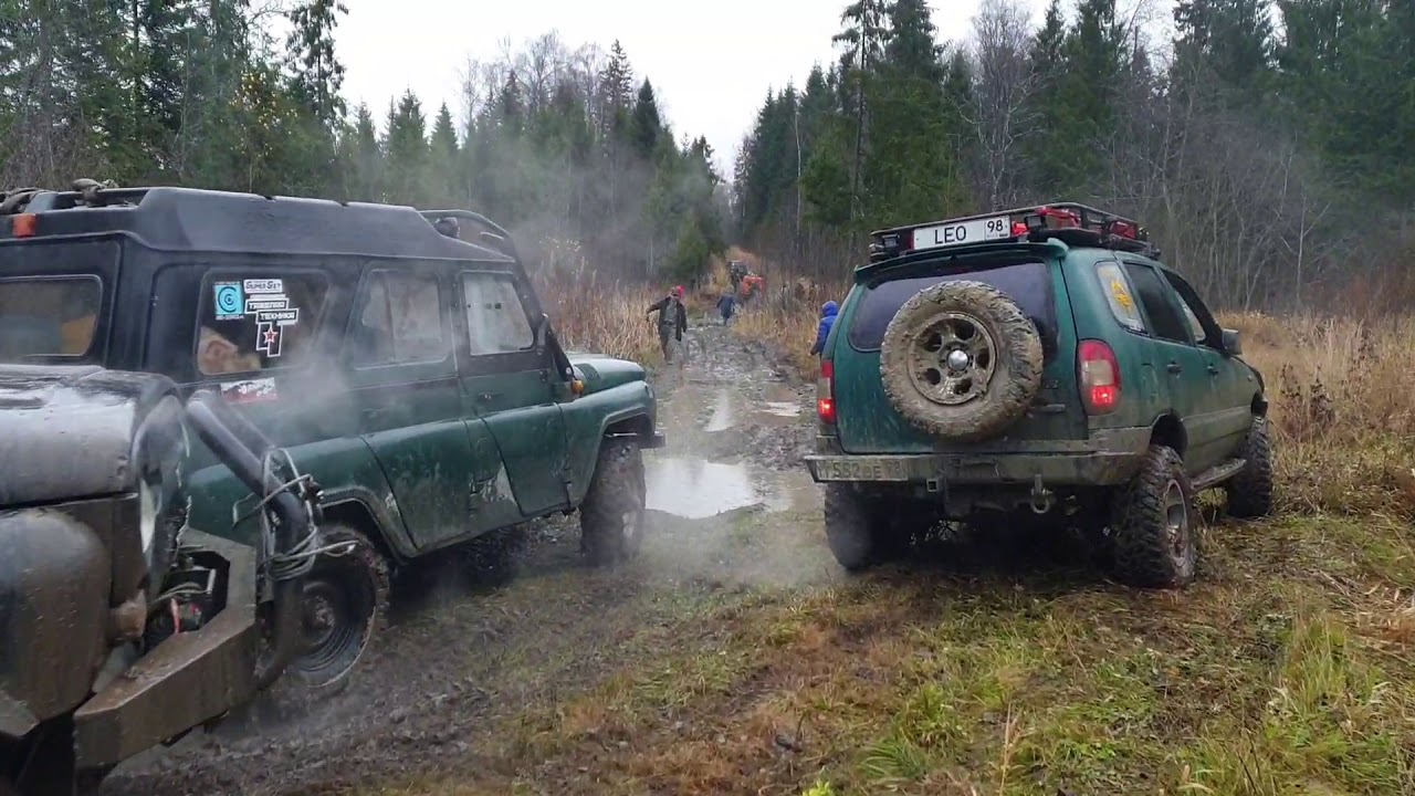 УАЗЫ, НИВЫ, ЧЕРОКИ, ПАДЖЕРО на бездорожье | Крутой замес 2019 с Land ...