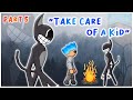 Cartoon Cat Take Care of A Kid Part 5 - Trevor Henderson Animations | Drawing Cartoon 2