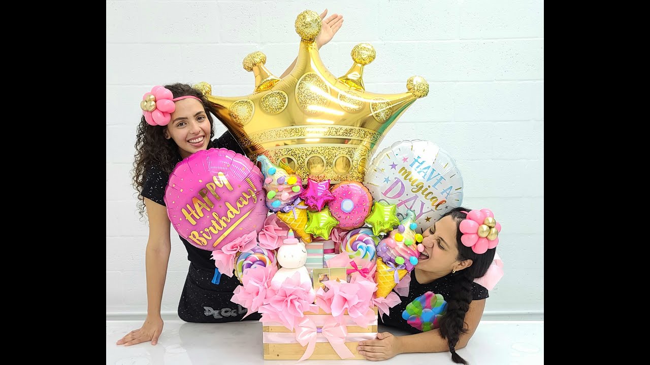 Arreglo de CANASTA CON GOLOSINAS / Tutorial Gift Hamper /