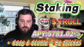 🧠 Solana staking for beginners — real TROLL mining with stable 5781.02% APY returns!