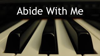 Abide with Me - piano instrumental hymn with lyrics chords