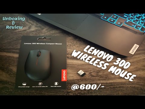 Lenovo 300 Wireless Compact Mouse Unboxing & Review 🖱️🖱️🖱️