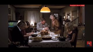 Superhero movie dinner scene