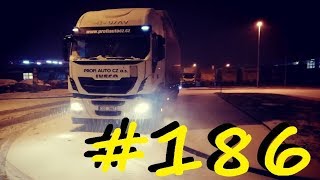 Český Truckvlog #186 - ,,Kalamita / Uvízl jsem / Poprvé na sněhu s kamionem / Cesta do Ústí,,