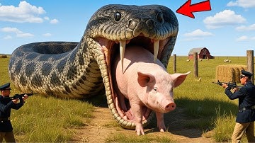 Brave Heroes Save Poor Pig From Deadly Giant Mutant Python🐍