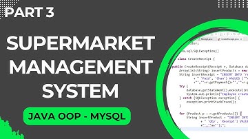 Supermarket Management System using Java Object Oriented Programming (OOP) (Part 3)