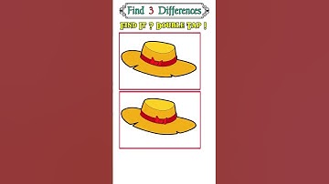 Find 3 Differences between this two hat