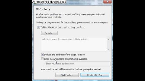 Mozilla Firefox Crash
