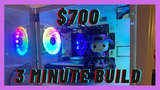 Best 700$ Budget Gaming PC Build - Timelapse
