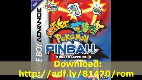 Pokemon Pinball Ruby and Sapphire