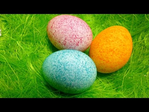 Easter Egg Decorating - Coloring with Dye Rice - Shake It