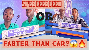 Hottest Speed race between Adisadel College and St Augustines College | NSMQ 2024