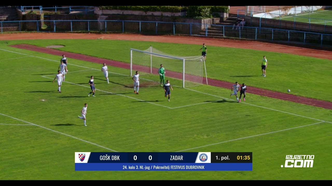 GOŠK DUBROVNIK 1919 vs. NK ZADAR 0:3 - sažetak utakmice