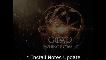 GOAD Installation Notes Update