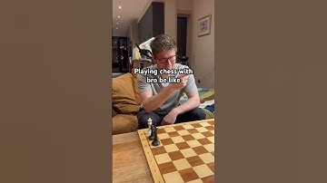 Playing chess with bro be like #chess