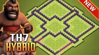 New Best Th7 Defense || Clash of Clans Town Hall 7 Base Layout Strategy 2017 || CoC Th7 Defense
