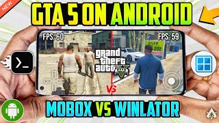 GTA 5 On Android - MOBOX Emulator VS WINLATOR Android Comparison! | BEST Windows Emulator?
