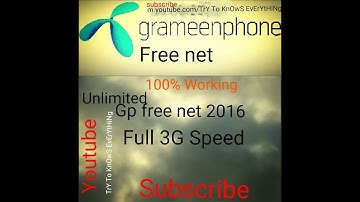 Gp free net 2017  with unlimited download and unlimited browsing full 2 mbps speed