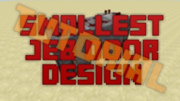 [Updated] Smallest Jeb Door in Minecraft 1.8