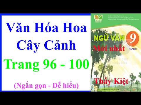 Văn Hóa Hoa Cây Cảnh | Ngữ Văn Lớp 9 Tập 2 Trang 96 – 100 | Kết Nối Tri Thức