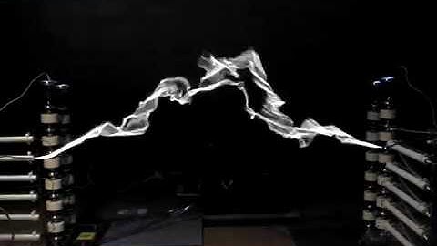 75cm arc discharge and electrostatic induction effect