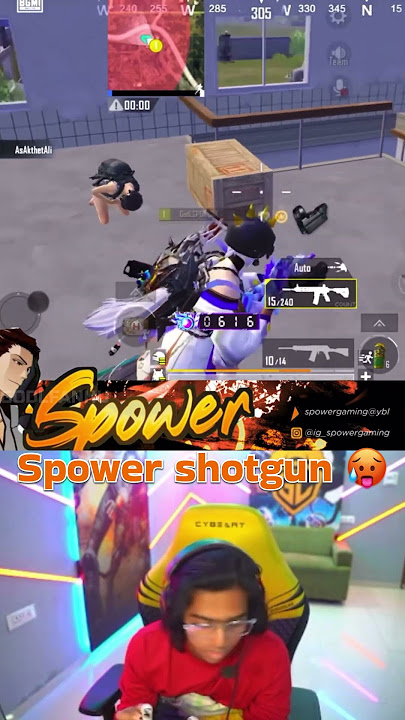 Spower shotgun skill 🥵🔥 #bgmi