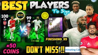 Best Players To Sign From New Speedster⚡ Nominating Pack E-FOOTBALL 24 | Saliba Vs Rudiger